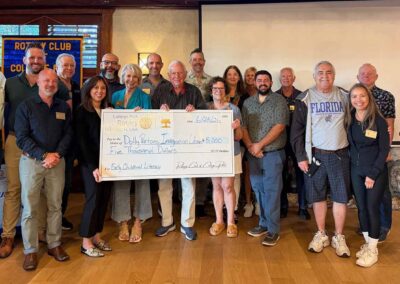 Rotary Club of College Park members present check to charity