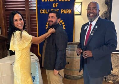 Rotary Club of College Park new member induction